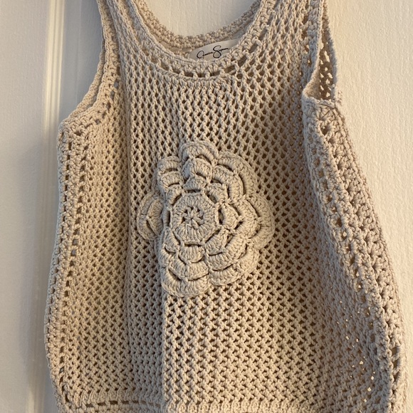Slightly Cropped Crochet Tank - Picture 2 of 6